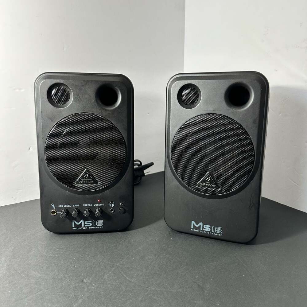 Behringer MS16 High-Performance Active 16-Watt Personal Monitor Speakers (Pair)